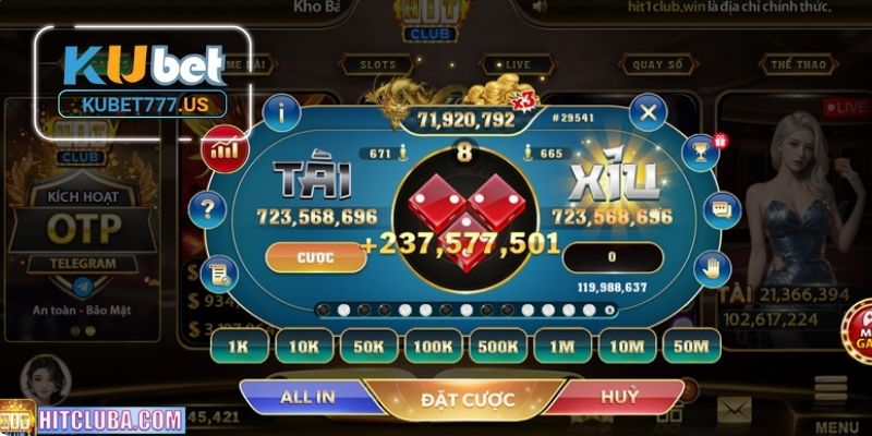 Giới thiệu chi tiết về Tài Xỉu online KUBET77